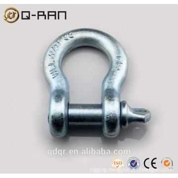 US Type Drop Forged Screw Pin Bow Shackle/Chain Shackle